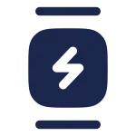 Watch Square Minimalistic Charge SVG Icon
